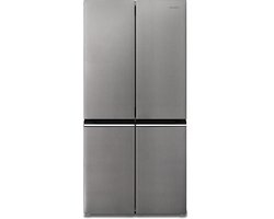 Sharp SJNFA15IMXPDEU - Amerikaanse Koelkast - 4 deurs - energie label D - 488 liter - Advanced No Frost - zilver