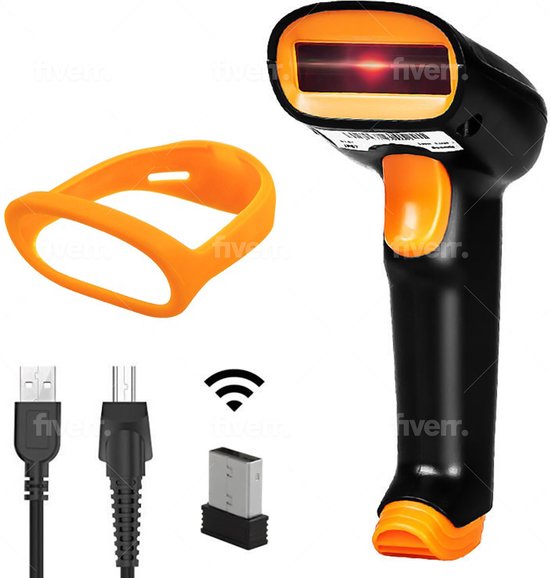 Ustratics® Barcode Scanner - Draadloos - Handscanner voor 1D Barcodes ...