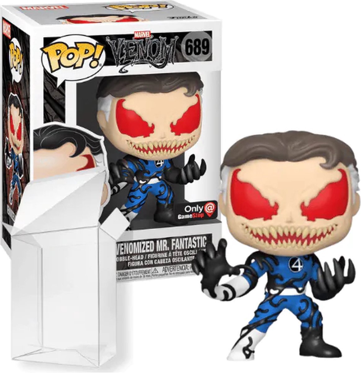 Funko Pop! Marvel Venom - Venomized Mr. Fantastic #689 Gamestop Exclusive