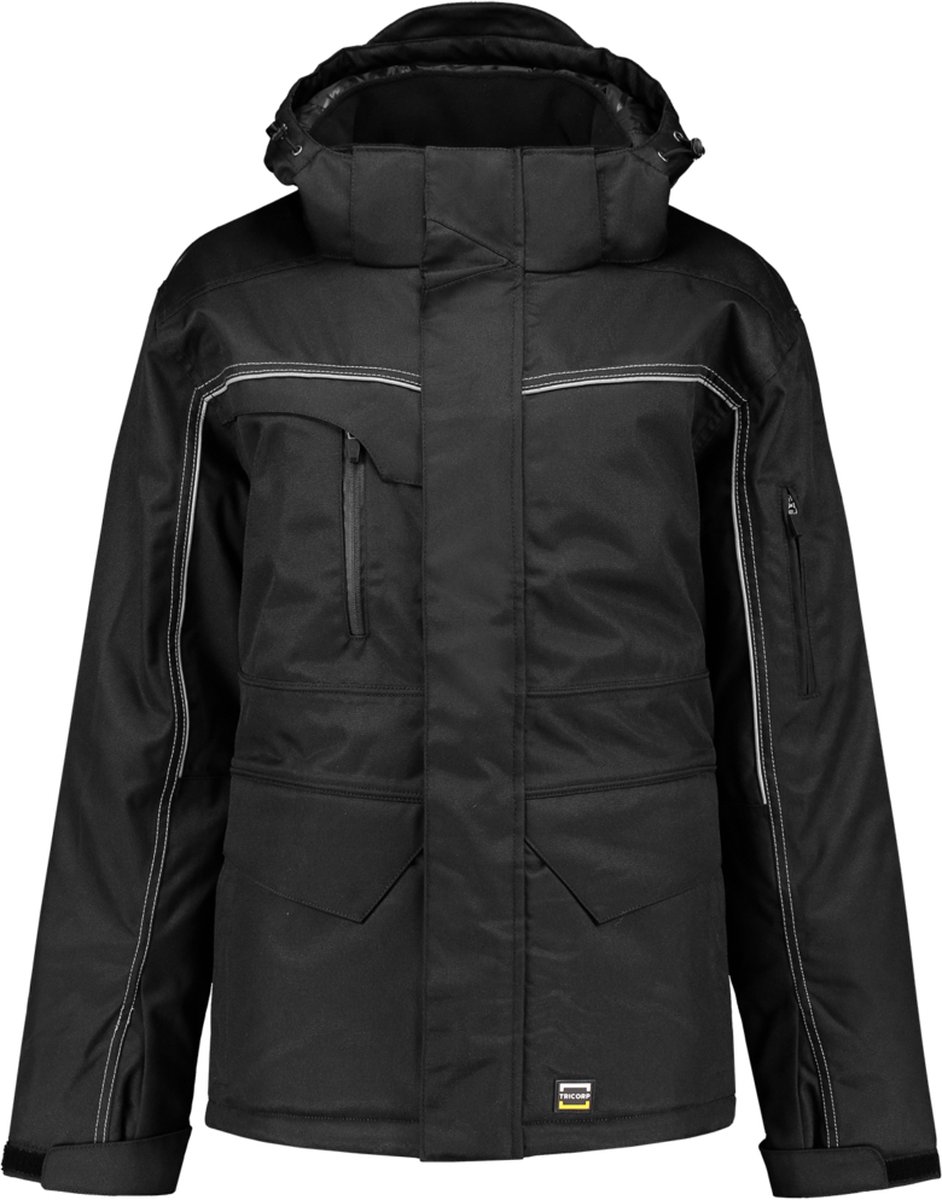Tricorp 402007 Midi Parka Canvas - Zwart - 6XL