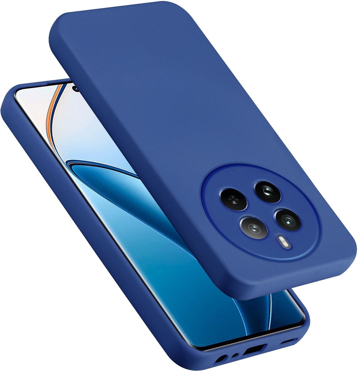 Cadorabo Hoesje geschikt voor Realme 12 Pro in LIQUID BLAUW - Beschermhoes gemaakt van flexibel TPU silicone Case Cover