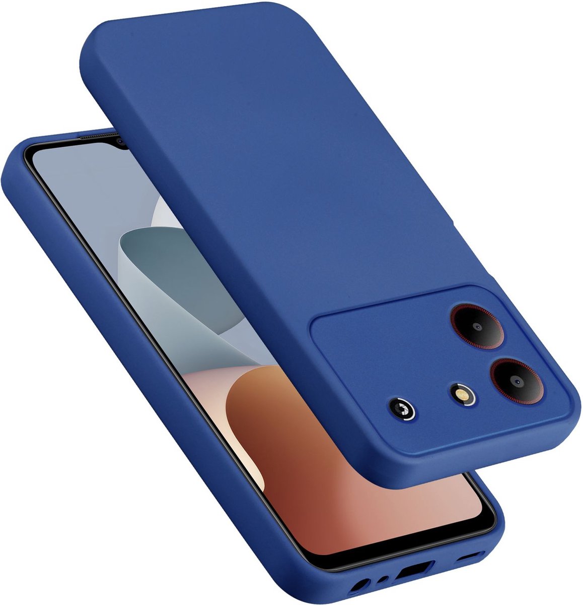 Cadorabo Hoesje geschikt voor ZTE Blade A54 in LIQUID BLAUW - Beschermhoes gemaakt van flexibel TPU silicone Case Cover
