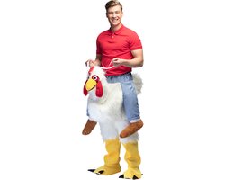 Boland - Kostuum Funny kip Nuggie (one size) - Volwassenen - Kip - Dieren - Grappig en Fout