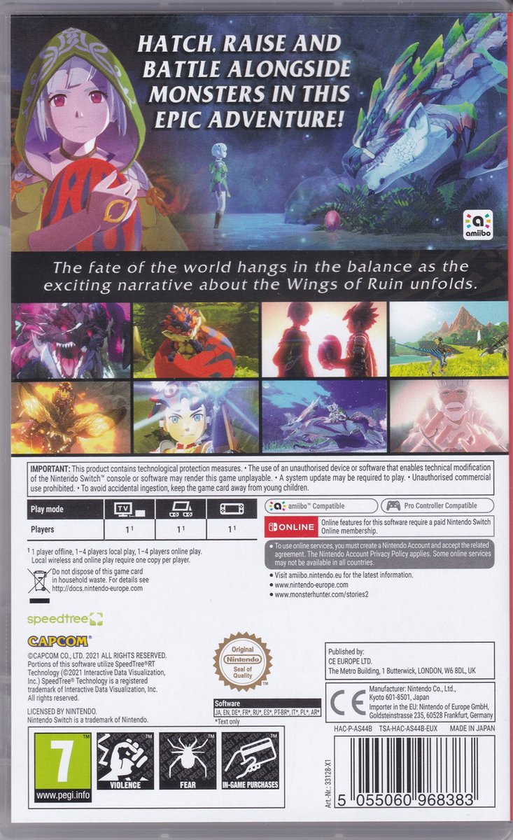 Capcom Monster Hunter: Stories 2 - Vleugels der Verwoesting (Switch)