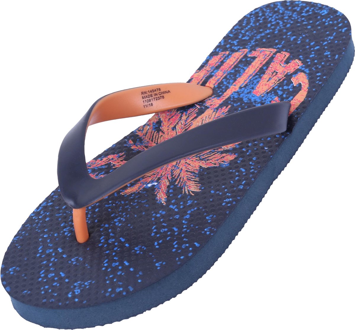 Donkerblauwe flip-flops California