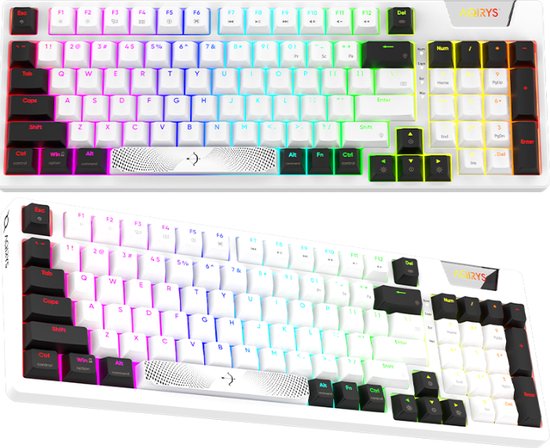 AQIRYS Adara - Gaming Toetsenbord - Led RGB - Bedraad - USB - Meganisch Toetsenbord - Aanpasbaar