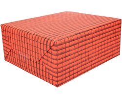 Product afbeelding van Dakpannen papier - 4x - 50 x 70 cm - dakpan cadeaupapier / inpakpapier - knutseleen