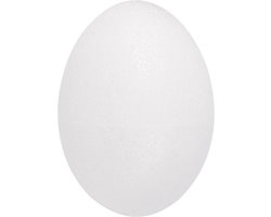 Piepschuim grote paasei hobby vorm - tweedelig - H20 cm - Knutselen artikelen - Pasen - grote eieren