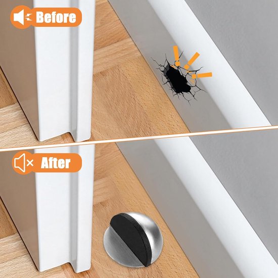 Thirei 6 Pièces, Butées De Porte De Sol Adhésives, Butoir De