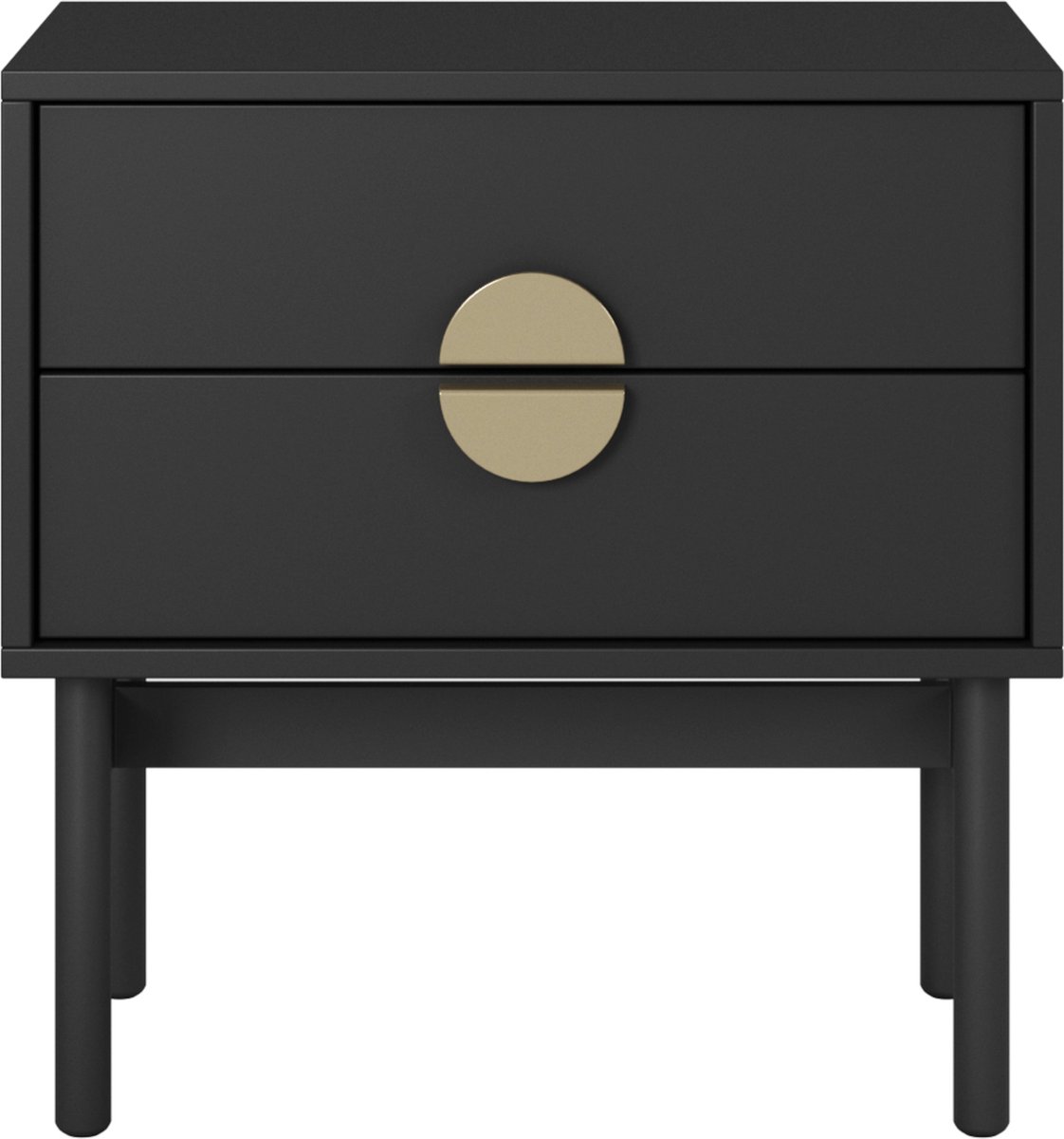 Selsey Nachtkastje Stoon - 55 cm - zwart