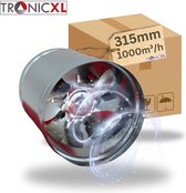 Moonjor Axiale buisventilator, 150 mm, 323 m³/uur, afvoerventilator
