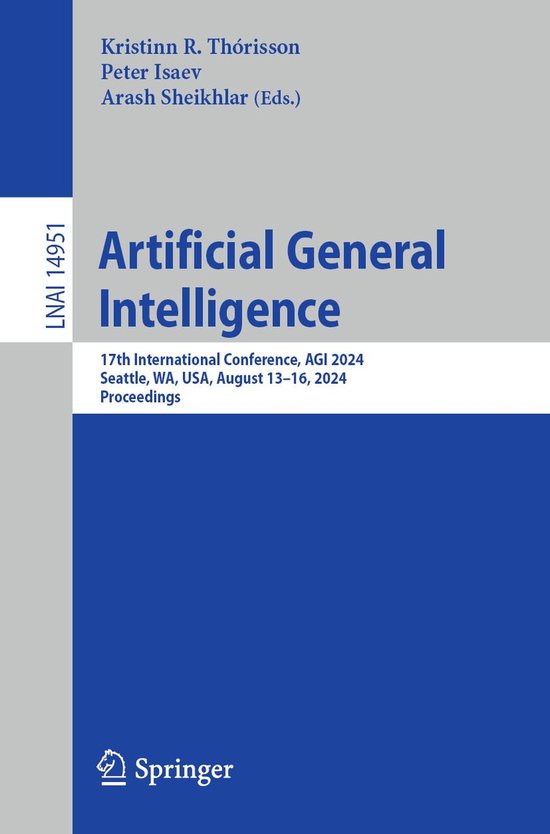 Lecture Notes in Computer Science 14951 - Artificial General ... - cover