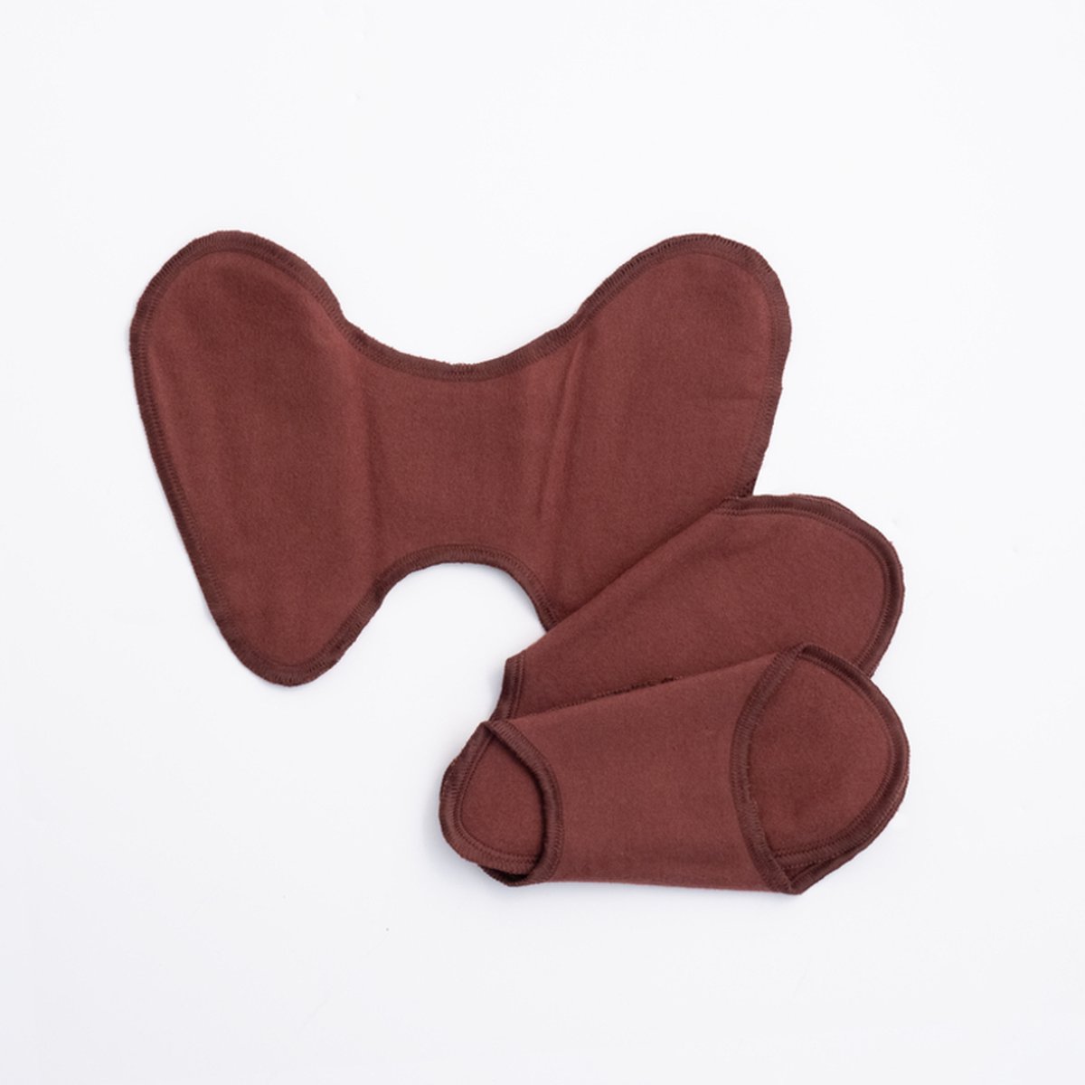 Goedkoopste ImseVimse STRING inlegkruisjes wasbaar ZONDER SLUITING - voor STRINGS - wasbare inlegkruisjes ZONDER KNOOPJES - 3 stuks - warm bruin