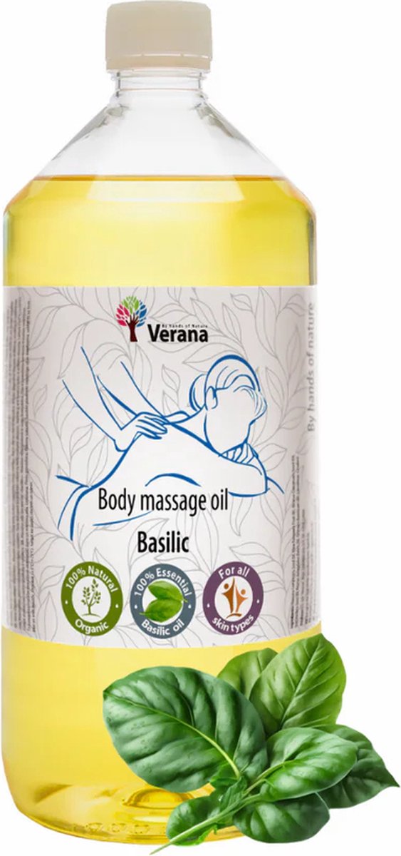 Goedkoopste Massageolie Basilicum 1L olie