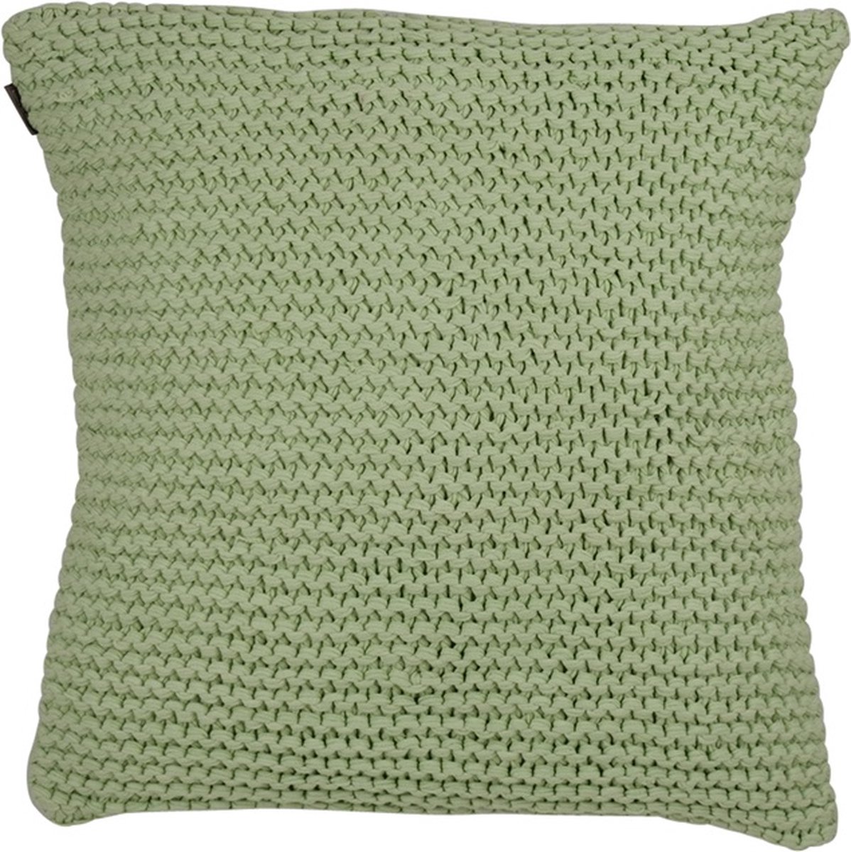 Linen & More Kussen Knit Licht Groen | 45 X 45 | Sierkussen Voor Woonkamer Of Slaapkamer
