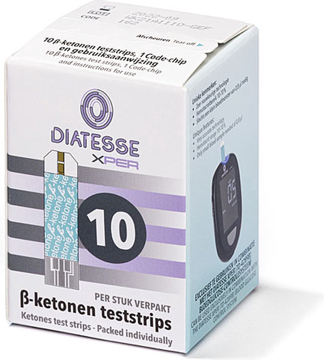 Goedkoopste Diatesse XPER Ketonen Teststrips (10 stuks