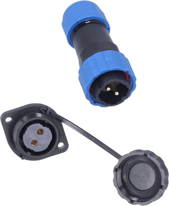 Foto: Male chassis connector 24v waterdichte kabelverbinder 3 aderig ip68