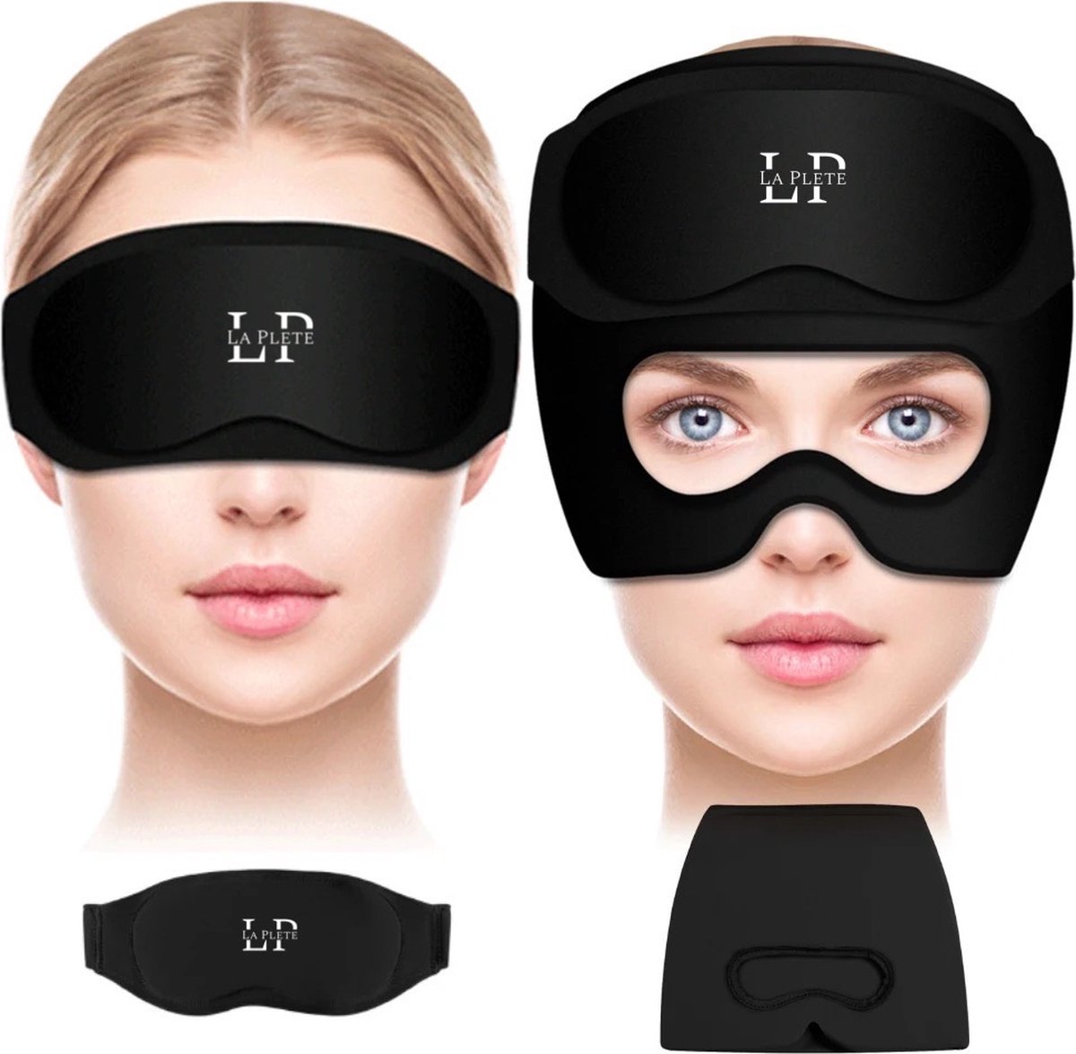 Goedkoopste La Plete Migraine Muts Met Oogmasker- Anti Migraine Masker - Hoofdpijn Masker - Hot/Cold Pack
