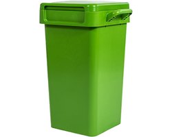 Afvalbak 'Napo' - 70L - Groen - Afvalscheiding binnen & buiten - Opbergbox