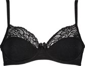 Hunkemöller Dames Lingerie Niet-voorgevormde beugel bh Sophie - Zwart - maat D90