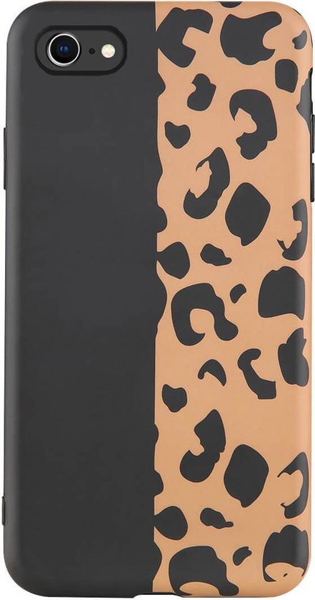 iPhone 7 / 8 / SE 2020 Hoesje Black Leopard Luipaard Tijger bol.com