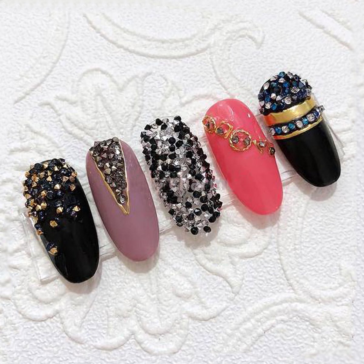 DRM Nageldecoratie Diamant Paars 1mm Nr.09
