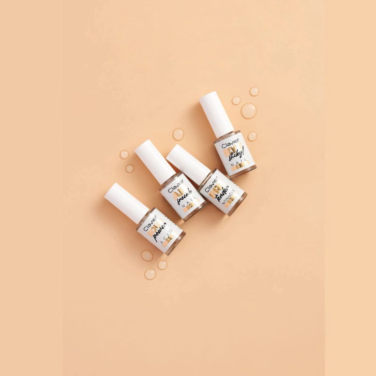 Clavier Bye Sticky! Nail Prep Dehydrator - 7ml. - Transparant - Glanzend - Top en/of basecoat - Gel nagellak