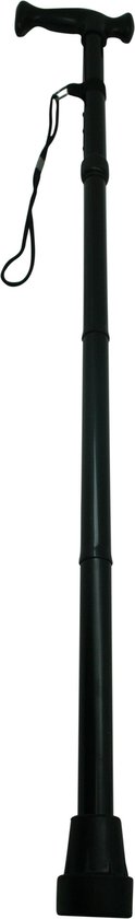 Opklapbare wandelstok/ loopstok - 85 tot 95 cm - lichtgewicht/ stevig