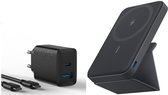 Anker 622 Powerbank MagSafe - 5000 mAh + Anker Fast 20W 2 port USB-C lader + 1.5M USB-C kabel - Bundelvoordeel