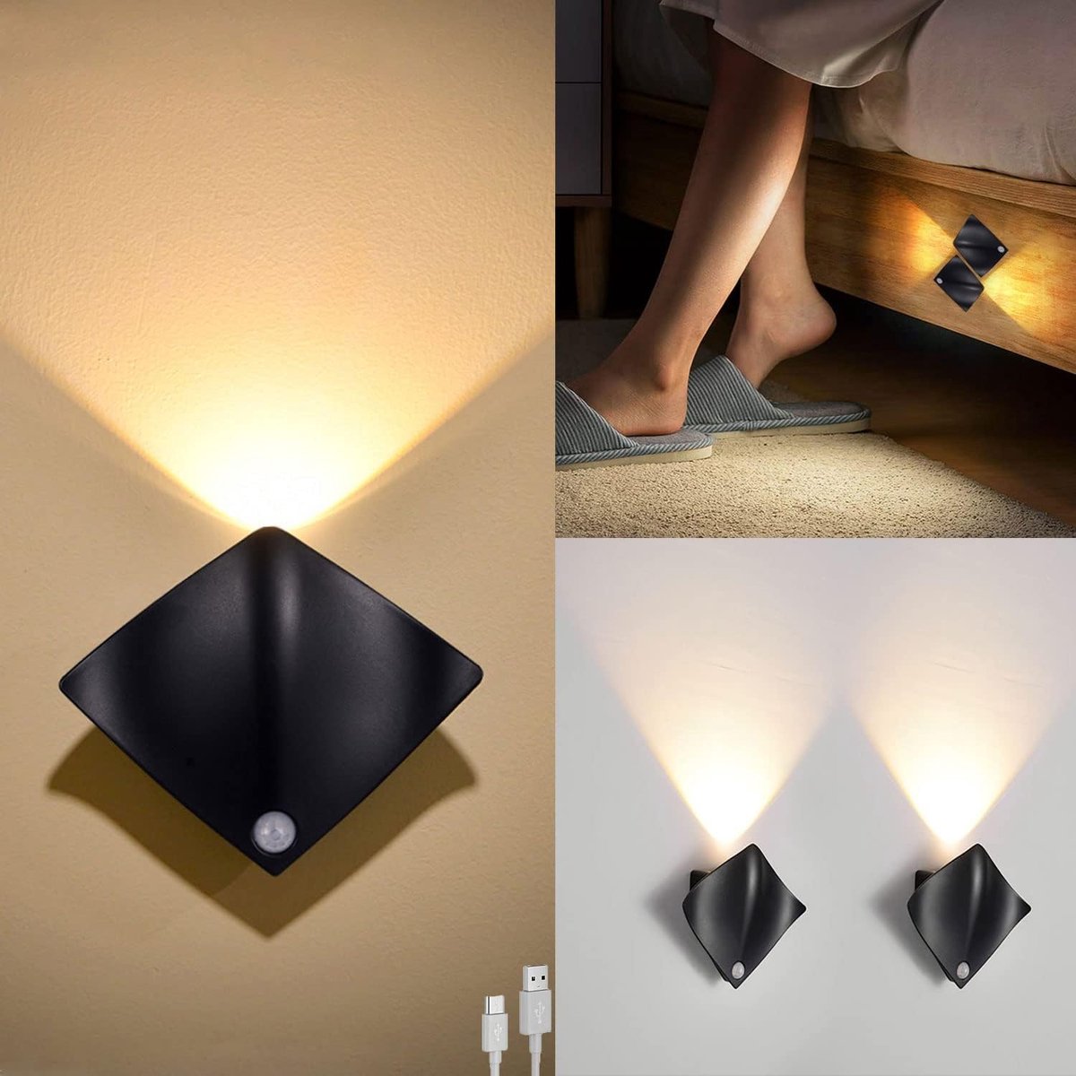 Solacis Wandlamp oplaadbaar - Wandlamp - Wandlamp oplaadbaar binnen - Wandlamp binnen - Must have voor in uw woning!
