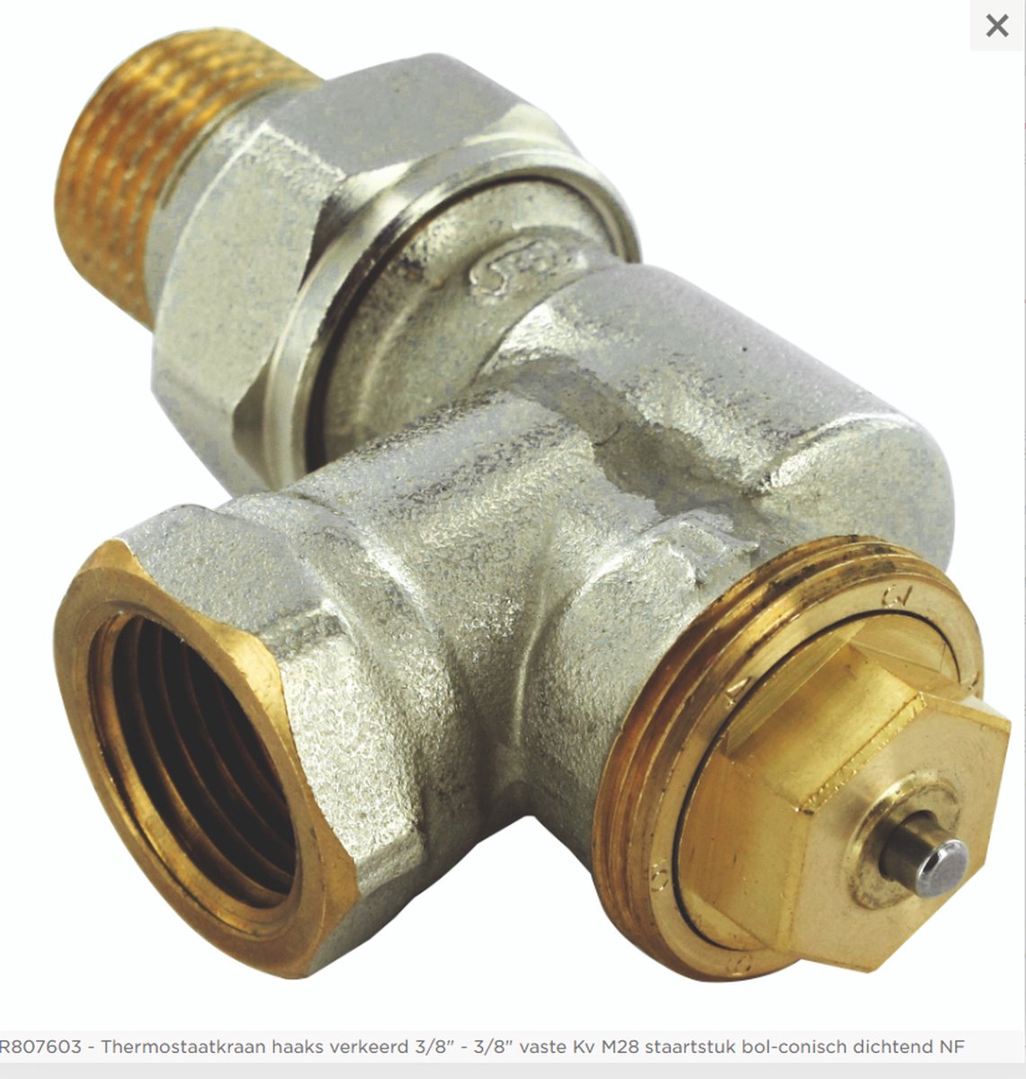 Comap R807 thermostatisch kraanlichaam haaks verkeerd binnendraad 3/8F.