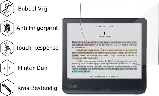 2x Screenprotector geschikt voor Kobo Libra Colour - Folie Screen Protector van 4Smarts — afbeelding 3
