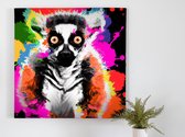 Lambent lemur | Lambent Lemur | Kunst - 20x20 centimeter op Canvas | Foto op Canvas