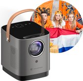 iMoshion Draagbare Beamer - Full HD Mini Beamer / Projector - Streamen via WiFi - EK Voetbal 2024 - Grijs