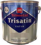 Trimetal Trisatin - Solventgedragen zijdeglanslak perfecte afwerking - RAL 9016 Verkeerswit - 2.50 L