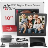 Pix-Star Easy Digital Picture Frame WiFi 10 inch, deel video's en foto's direct via e-mail of app, bewegingssensor, IPS-display, moeiteloze installatie in één minuut, 2 jaar garantie, zeer cadeau