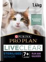 Pro Plan Senior LiveClear - Kattenvoer Droogvoer - Kalkoen - 1.4 kg