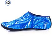 Livano Waterschoenen Voor Kinderen & Volwassenen - Aqua Shoes - Aquaschoenen - Afzwemschoenen - Zwemles Schoenen - Blauw - Maat 42