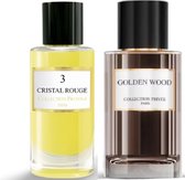Collection Prestige Paris Unisex ( Golden Wood )( Nr 3 Cristal Rouge)