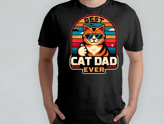 Best Cat Dad Ever - T Shirt - vader - dad - beste vader ter wereld - verjaardag - vaderdag - best dad in the world - father - liefde - cute