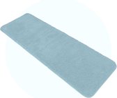 Antislip Waterabsorberende Badmat Tapijt | Zacht Pluche Shaggy Microvezel Badtapijt - Muntblauw 50 x 150 cm