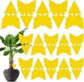 12 Pack Double Sided Sticky Fruit Fly Traps - Mold Gnat Killer - Yellow Insect Catcher for Indoor Plants - Bug Control Indoor Outdoor