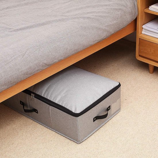 Opbergbox voor onder het bed, 2 stuks, oprolbaar (101 x 51 x 15 cm), opbergbox voor onder
