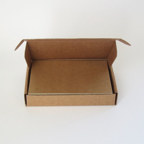 62x Cartes Blanco A6 en boîte - Kraft - 300g/ m2