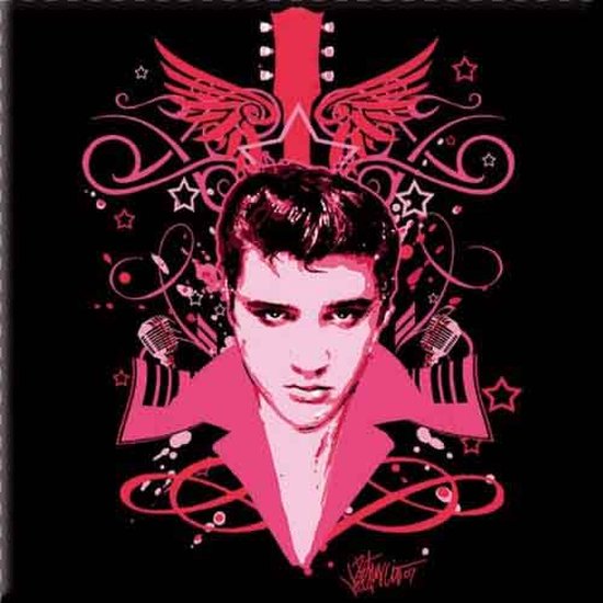 Elvis Presley - Let's Face It - Koelkast magneet - 7.5 x 7.5 cm