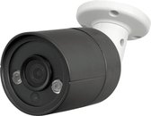 X-Security XSC-IPB027AHG-5E grijze Full HD 5MP buiten bullet camera met IR nachtzicht, vaste lens, microfoon en PoE