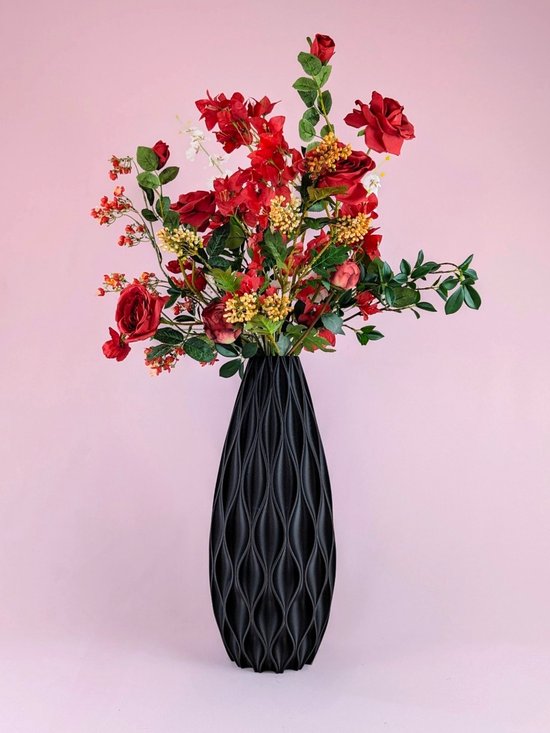 Zijden bloemen boeket - 95cm hoog - Kunstbloemen boeket 