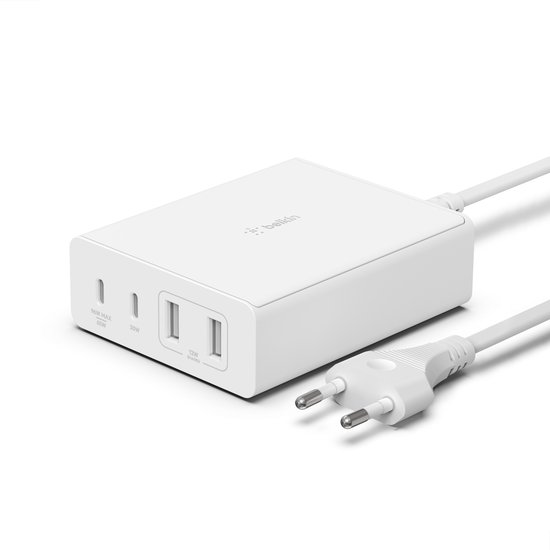 Foto: Belkin boost up charge pro adapter 4 poorts usb c 108w wit