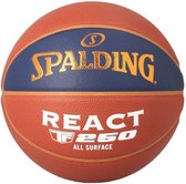 Spalding Lnb 22 React Tf-250 Composiet Indoor/Outdoor (Size 6) Basketbal Dames - Oranje / Marine | Maat: 6