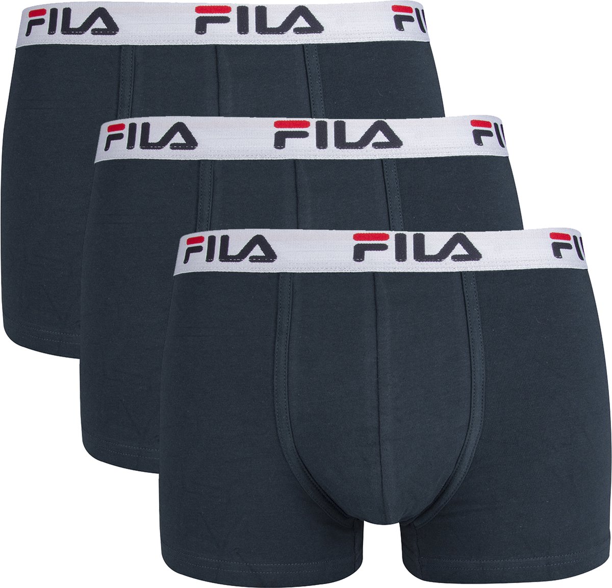 FILA - Heren Basic Boxershorts - 3 Pack - Maat S - Navy